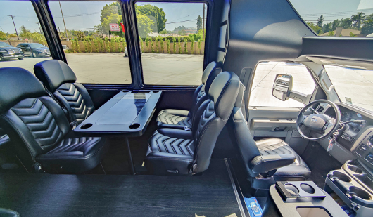 ABA LIMO-ford bus-shuttle-interior