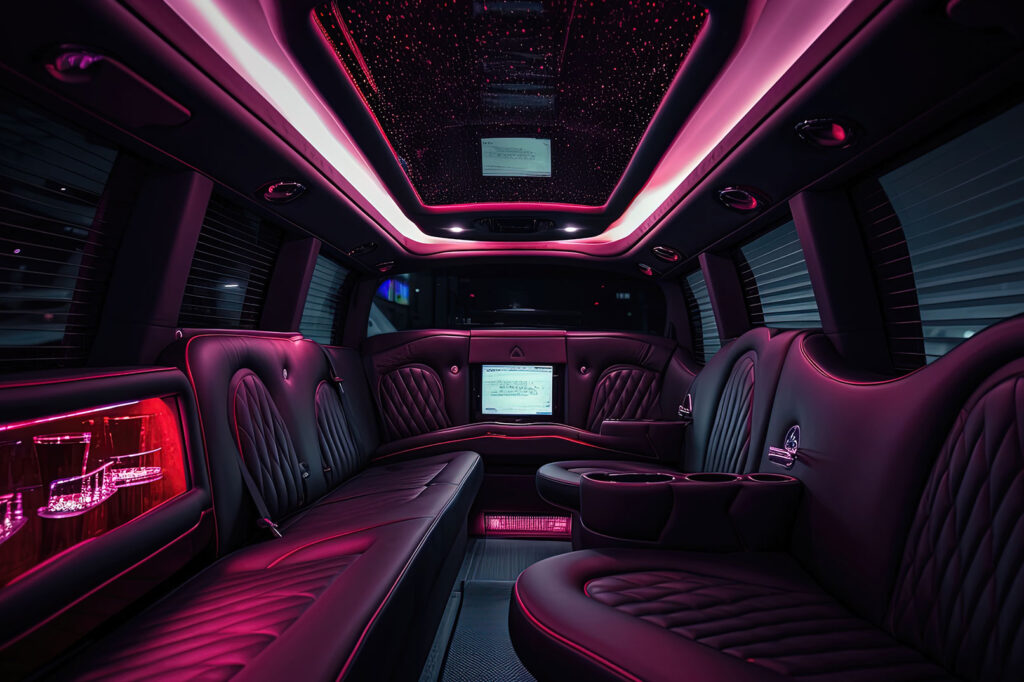 Interior of ABA Unique Limousine fleets